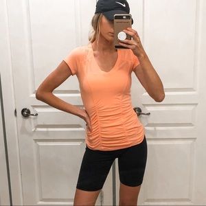 Hot Pink/Coral Short Sleeve Nordstrom Zella Shirt